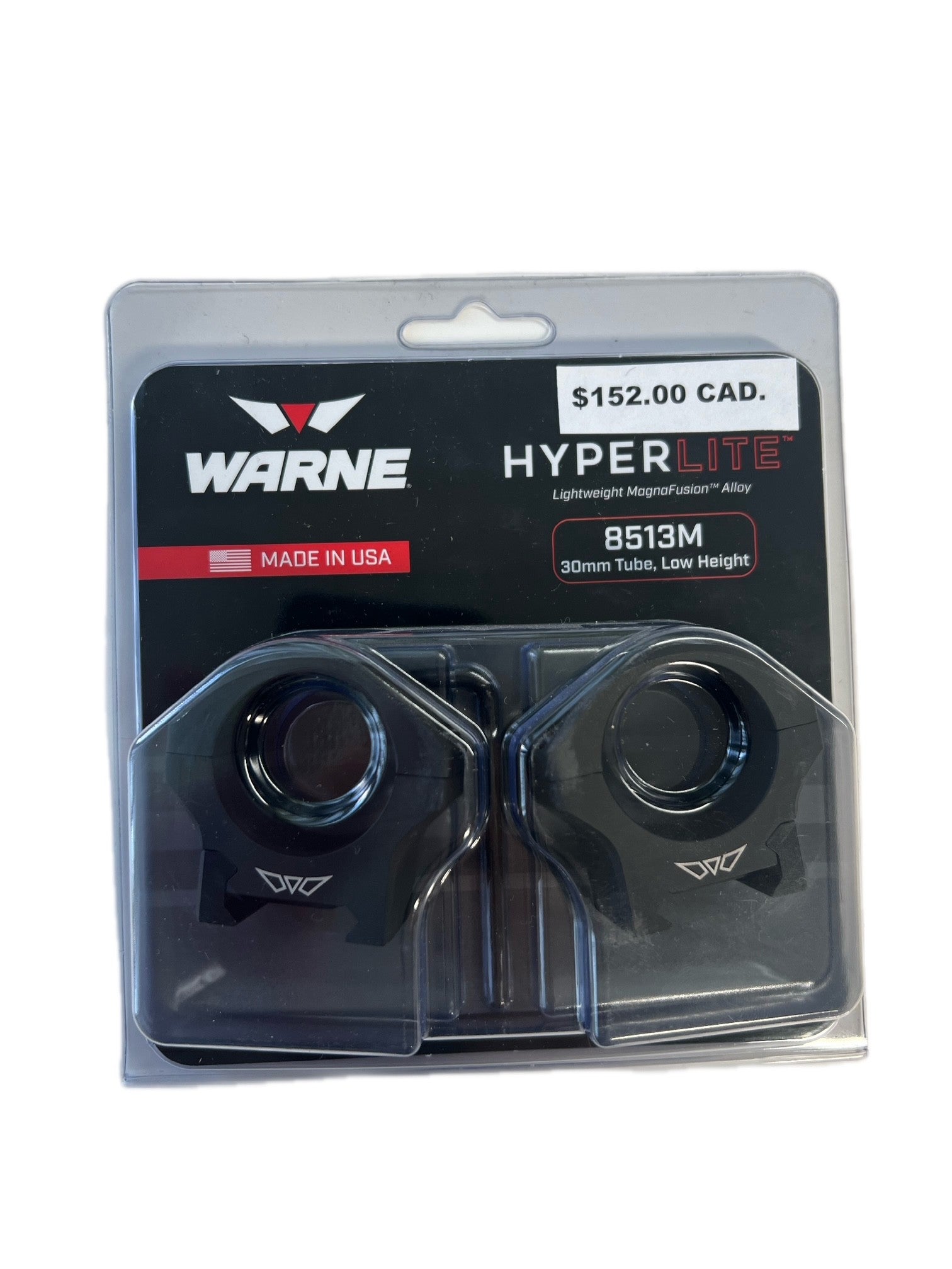 Warne HyperLite Scope Rings - 30mm, Low