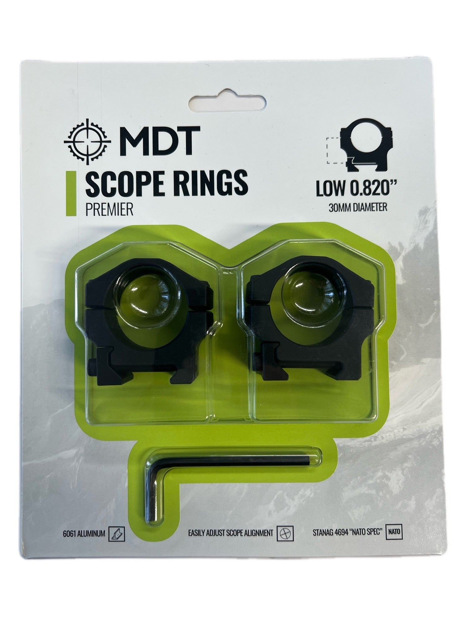 MDT Premier Scope Rings - 30mm, Low
